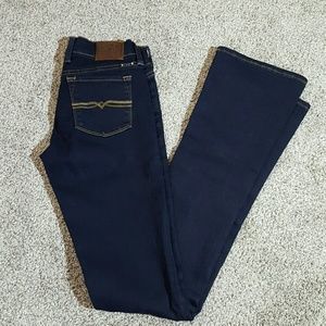 Lucky Brand dark blue Charlie Baby boot jeans women size 25 long denim